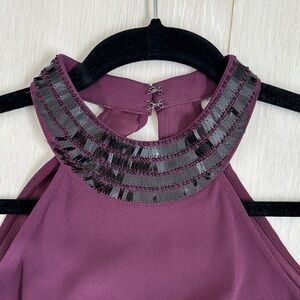 H&M Deep Purple Halter Blouse